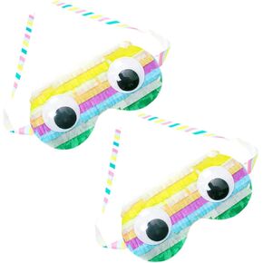 Totority 2pcs Pinata Eye Masks for Boys and Girls Birthday Party Fun Decorative Cosplay Masks Party Props for Celebrations and Gatherings in Saudi Arabia