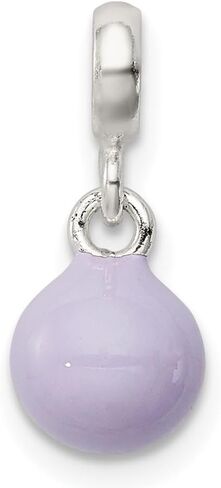 925 Sterling Silver Lilac Lilac Bead Bead Enhancer (L- 17 mm ، W- 8 مم) in Saudi Arabia