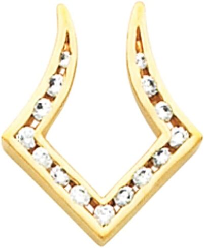 18K X1 GOLD GOLD ROUND FASE Pendant Jewelry Fine Gifts for Women (تصاعد فقط ، وليس كل الحجارة المشمولة ، 19x16mm) in Saudi Arabia