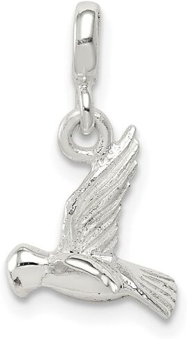 925 Sterling Silver Bird Enhancer Pendant (L- 21 mm, W- 11 mm) in Saudi Arabia