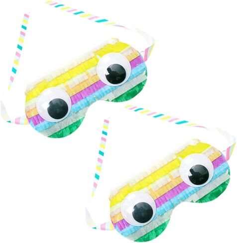 Totority 2pcs Pinata Eye Masks for Boys and Girls Birthday Party Fun Decorative Cosplay Masks Party Props for Celebrations and Gatherings in Saudi Arabia