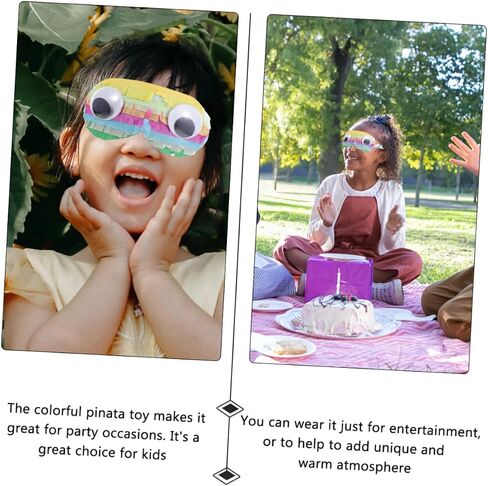 Totority 2pcs Pinata Eye Masks for Boys and Girls Birthday Party Fun Decorative Cosplay Masks Party Props for Celebrations and Gatherings in Saudi Arabia
