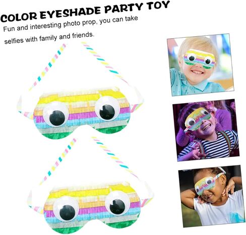 Totority 2pcs Pinata Eye Masks for Boys and Girls Birthday Party Fun Decorative Cosplay Masks Party Props for Celebrations and Gatherings in Saudi Arabia