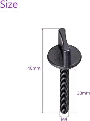 DMiotech 10 حزمة M4x12mm مسامير الإبهام البراغي مع T المكسرات اليد مدفوعة بأسمائها الحقيقية النايلون المسمار متري الموضوع ل RC نموذج RC الطائرات in Saudi Arabia