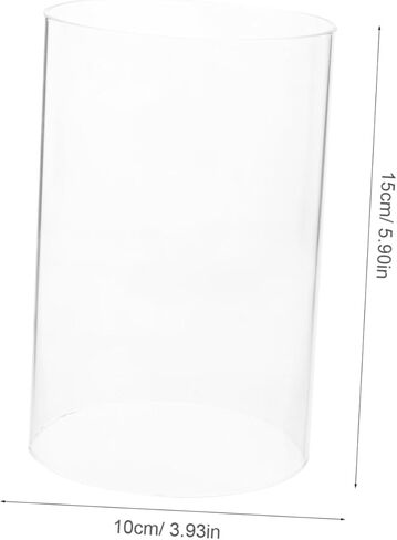 2Pcs Glass Candle Holders Open Flame Candle Shades for Pillar Candles Elegant Hurricane Candle Covers for Romantic and Centerpieces in Kuwait
