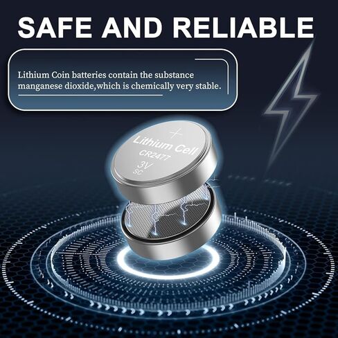 PKCELL CR2477 Battery 3V Lithium Battery Button Coin Cell Batteries(40PCS) in Kuwait