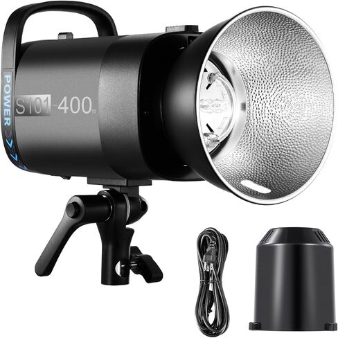 NEEWER S101-400W PRO ضوء فلاش ستروب مع 2.4G الزناد 150W مصباح النمذجة 400Ws GN65 5600K بوينز جبل عاكس S1 / S2 وضع مروحة صامتة متوافقة مع QPRO للتصوير الفوتوغرافي لصورة منتج الاستوديو in Saudi Arabia