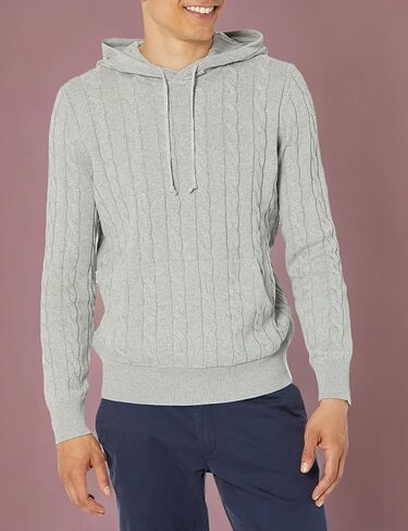Brooks Brothers Men's Cotton Cable Knit Hoodie Sweater in Saudi Arabia