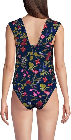 الأراضي 'نهاية النسائية مربعة الرقبة تحت الأسلاك مربع الخلفية الظهر tankini swimsuit in Saudi Arabia