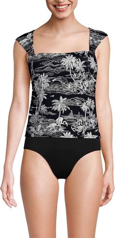 الأراضي 'نهاية النسائية مربعة الرقبة تحت الأسلاك مربع الخلفية الظهر tankini swimsuit in Saudi Arabia