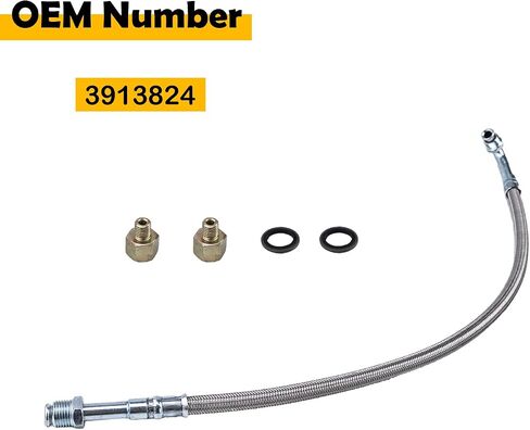 3913824 أنبوب خط تغذية زيت التوربو وموصل متوافق مع دودج رام كامينز 1989-1998 5.9L 6BT 12V محركات in Kuwait