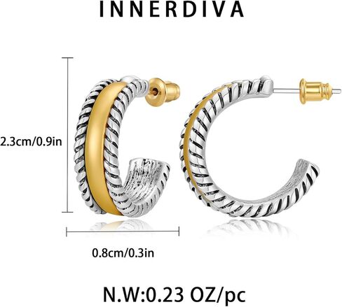 Gold Hammered Square Earrings for Women Geometric Stud Earrings Vintage Statement Earrings in Kuwait