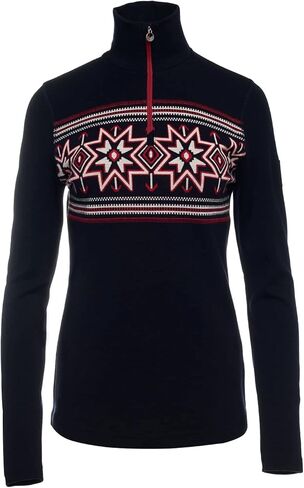 Dale of Norway Tindefjell Women’s Sweater - Women’s Merino Wool Sweater - Slim Fit Quarter-Zip Wool Ski Sweaters for Women in Saudi Arabia