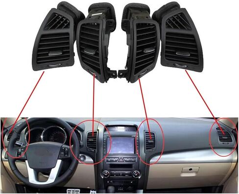 A/C Air Vent Outlet Air-Conditioning Installation Fit for Kia Sorento 2009-2012 Fresh Air Outlet Vent Assembly(Left Right Outside) in Saudi Arabia