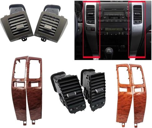 منفذ Air Dashboard Air Fit ل Toyota Land Cruiser Fit for Prado 120 Fit for Lexus GX470 03-09 Air Conditioning Grille (Middle Air Strip) in Saudi Arabia