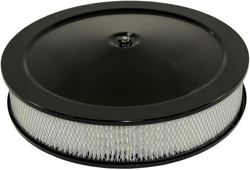 14 "× 3" مستديرة مجموعة منظف الهواء الأسود القاعدة المسطحة Chevy SBC 350 BBC 454 ورقة in Kuwait