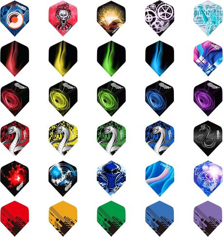 CyeeLife 105Pcs Dart Flights,Standard Dart Flights Durable PET Dart Flights for Soft Tip and Steel Tip,Darts accessories in Saudi Arabia