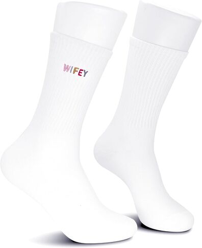 Babe Socks, Sweet Gift, Embroidered Socks For Men, Women, 1 Pairs - Couple Gift For For Girlfriend, Boyfriend, Wife, Husband, Fiancee, Fiancé. (106) in Saudi Arabia