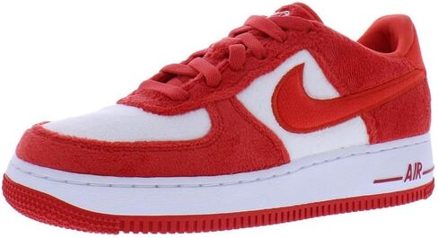 Nike Air Force 1 Big Kids' Shoes (FZ3552-612, Fire Red/White/Pink Foam/Light Crimson) in Saudi Arabia