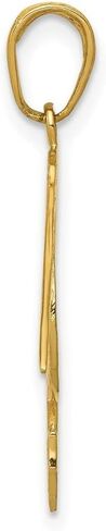 Diamond2Deal 14k Yellow Gold Pelican Pendant in Saudi Arabia