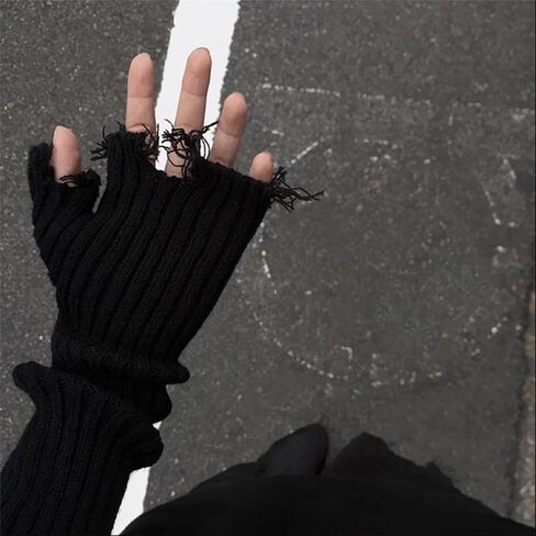 Gothic for Arm Warmers Women Punk Fingerless Goth Rave Rave Emo Grunge in Saudi Arabia
