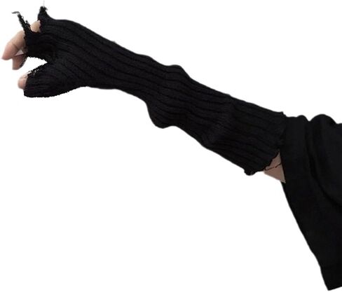 Gothic for Arm Warmers Women Punk Fingerless Goth Rave Rave Emo Grunge in Saudi Arabia