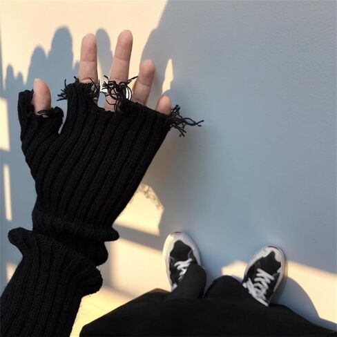 Gothic for Arm Warmers Women Punk Fingerless Goth Rave Rave Emo Grunge in Saudi Arabia