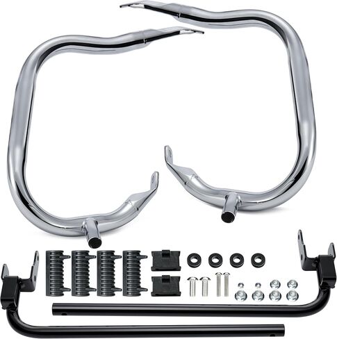 Mokitdora Touring الخلفية Bardbag Bracket Bars 1.25 "متوافق مع 2014 Harley Street Road Electra Glide Road Round ، Chrome in Saudi Arabia