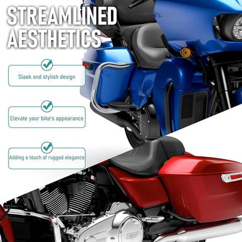 Mokitdora Touring الخلفية Bardbag Bracket Bars 1.25 "متوافق مع 2014 Harley Street Road Electra Glide Road Round ، Chrome in Saudi Arabia