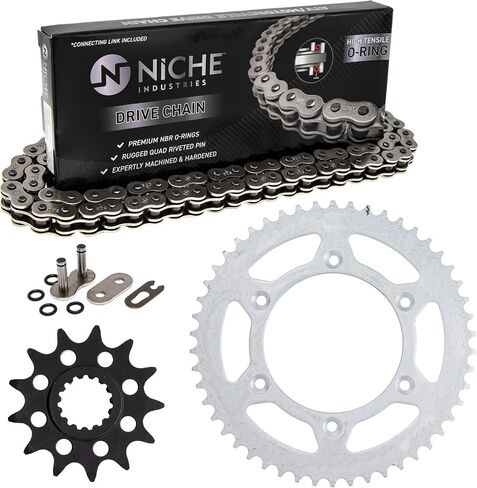 NICHE Drive Sprocket Chain Combo for KTM 250 300 EXC 125 SX SXS Front 13 Rear 50 Tooth 520V-X X-Ring 118 Links in Saudi Arabia