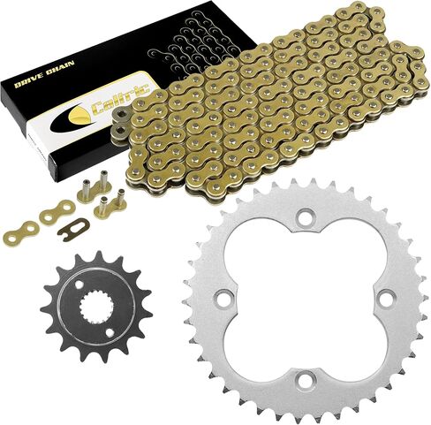 Caltric Drive Chain & Sprockets Kit متوافقة مع Honda TRX400EX Sportrax 400 2x4 1999-2004 in Kuwait