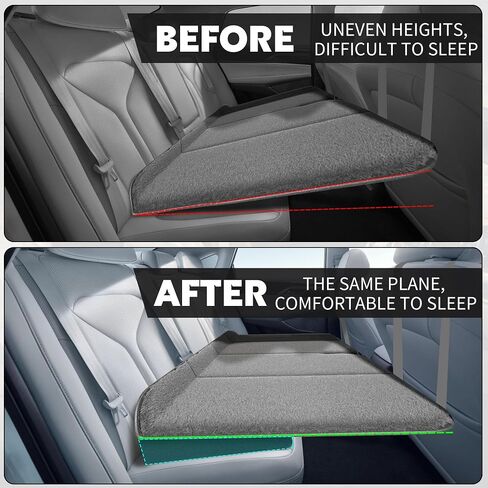 Balapet Car Seat Wedge Cushion Care Prack Press Pluder لملء المقعد الخلفي للسيارة لضبط تسطيح المقعد ، مريح للنوم ، ومناسب للمعدات الخلفية للسيارات ، وجذوع الشاحنات ، والمخيم in Saudi Arabia