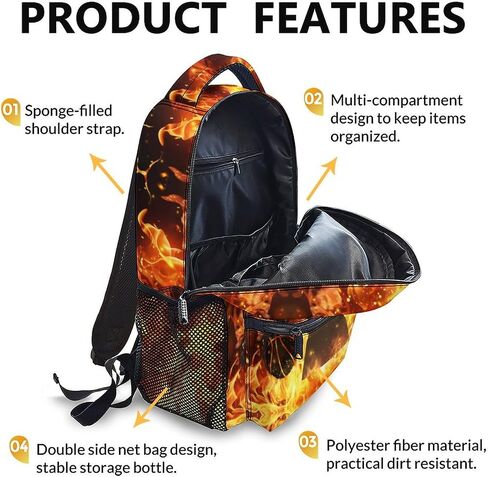 Sport Backpack for Kids Boys - Soccer Player Backpacks for School Travel - 17 Inch Large Capacity Durable Bookbag for Kindergarten Primary Middle College in Saudi Arabia