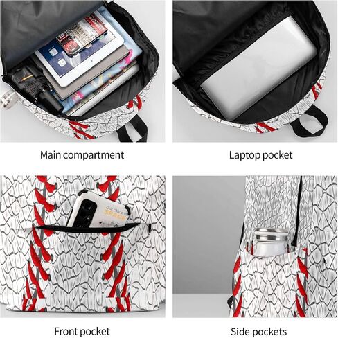 Skull Backpack School Bag Lightweight Bookbag Laptop Travel Daypack For Kids Girls Boys Teens in Saudi Arabia