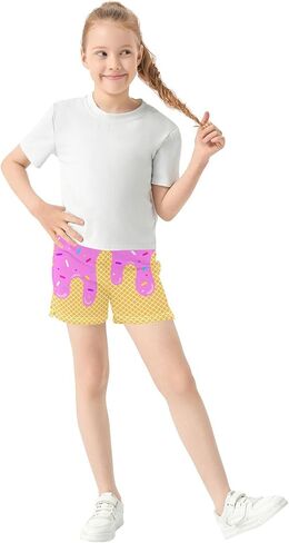 Girls Athletic Shorts Summer Casual Girls Sports Shorts with Pockets for 7-15Y in Saudi Arabia