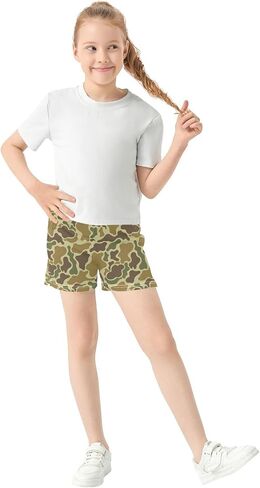 Girls Athletic Shorts Summer Casual Girls Sports Shorts with Pockets for 7-15Y in Saudi Arabia