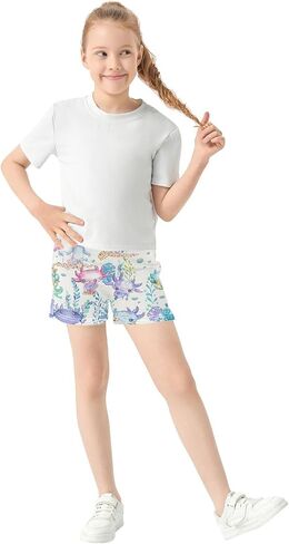 Girls Athletic Shorts Summer Casual Girls Sports Shorts with Pockets for 7-15Y in Saudi Arabia