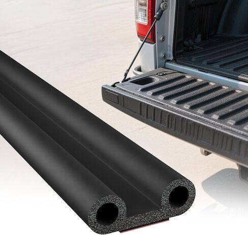 Tonneau Cover Seal Strip - 24.9Ft Truck Tailgate Seal Kit, Adhesive Rubber Weather Stripping for Pickups Tailgate, Camper Shell, Tonneau Cover, Truck Topper ＆ Cap in Saudi Arabia