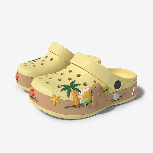 Sunporx Kids Girls Boys Clogs Garden Shoes Toddler/Little Kid Cartoonals Sandals Summer Wightweight Outdoor Beach Pool Shoes in Kuwait
