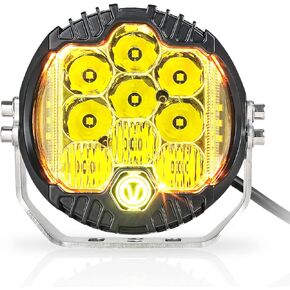 5 Inch 50W LED Driving Light, 5000LM Offroad Light IP67 Waterproof Round Work Light Spot Flood Combo for Wrangler, ATV, SUV, UTV, Trucks, Pickup, 4x4, F150 - Pack of 1 in Saudi Arabia
