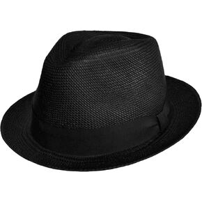 Teardrop Classic Straw Fedora - Short Brim - Many Colors - Brisa Weave - Handwoven in Ecuador in Saudi Arabia