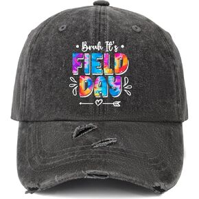 Made in US Bruh It's Field Day Hat for Men Cotton Washed Baseball Caps Adjustable Hat Custom Gifts for Mom in Saudi Arabia