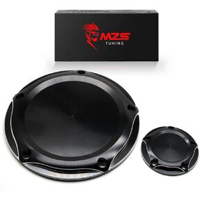 MZS Motorcycle Derby Timer Covers ، 5 Hole Engine Point Cover Cover Cap متوافق مع 1999-2017 Dyna Softail Fat Boy Bob Glide Street Electra Glide Road King Ultra Tri Trike Touring in Kuwait