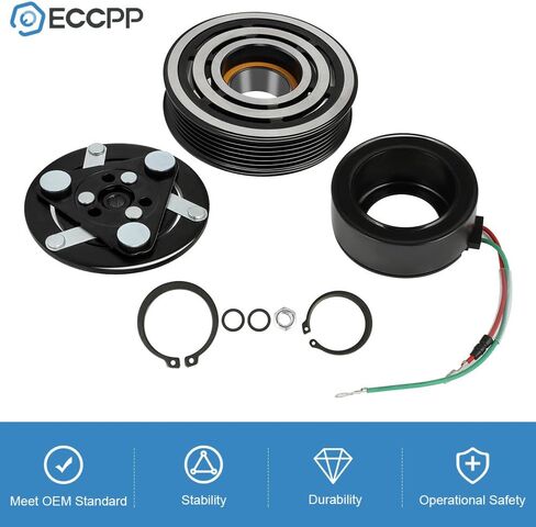 ECCPP A/C Compressor with Clutch 2001-2005 Fit for Honda Civic 1.7L CO 10541AC AC Compressor in Kuwait