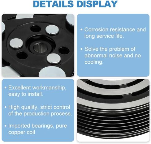 ECCPP A/C Compressor with Clutch 2001-2005 Fit for Honda Civic 1.7L CO 10541AC AC Compressor in Kuwait