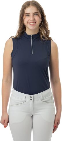 Equinavia Selma Womens Equestrian Sleeveless Sun Shirt | Riding Tank Top with UPF 50 UV Protection and Breathable Mesh in Saudi Arabia