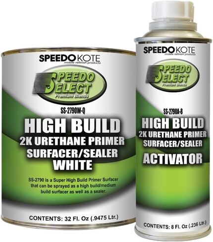 Speedokote SS-2790W-Q/SS-2790A-8 Super Fill High Build Primer WHITE quart kit. in Saudi Arabia