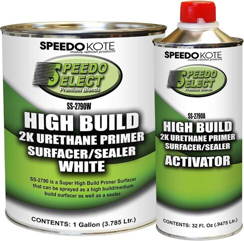 Speedokote SS-2790W/SS-2790A Super Fill High Build Primer WHITE. For California, Delaware, or Maryland, order SMR-221W in Saudi Arabia