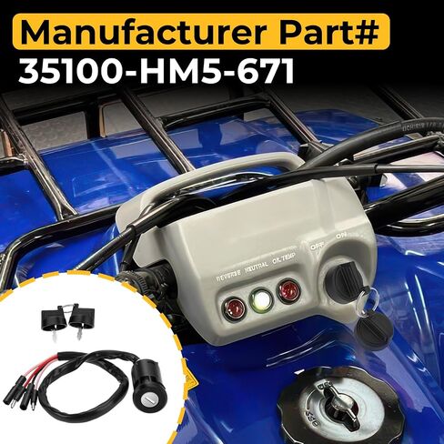 مفتاح مفتاح Ignition M Mati لـ Honda Fourtrax 300 2x4/4x4 TRX300/TRX300FW 1990-2000 35100-HM5-671 in Saudi Arabia