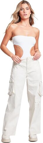 YMI Relaxed Fit Colored Cargo Utility Pant, Charcoal, S in Saudi Arabia